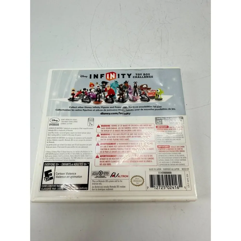 Disney Infinity Toy Box Challenge Nintendo 3DS Complete CIB Tested Game